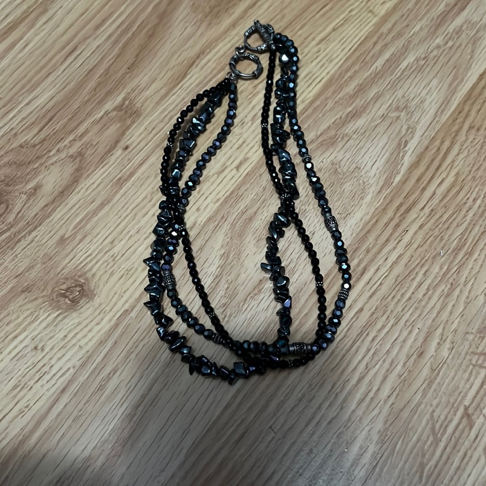 Black stone necklace from silpada